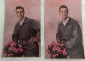 * 2 Cartes postales Photo bromure "JEUNE HOMME " - Picture 1 of 1