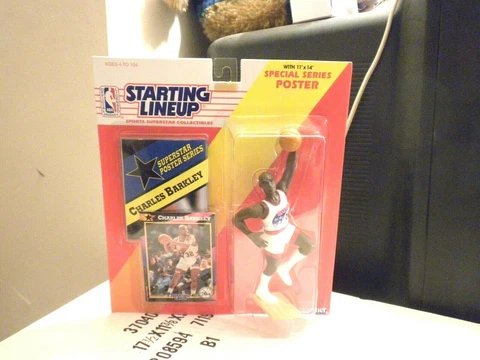 BRAND NEW (NOS) 1992 CHARLES BARKLEY 76ERS STARTING LINE UP FIGURE MOMC NICE!!!! Cover