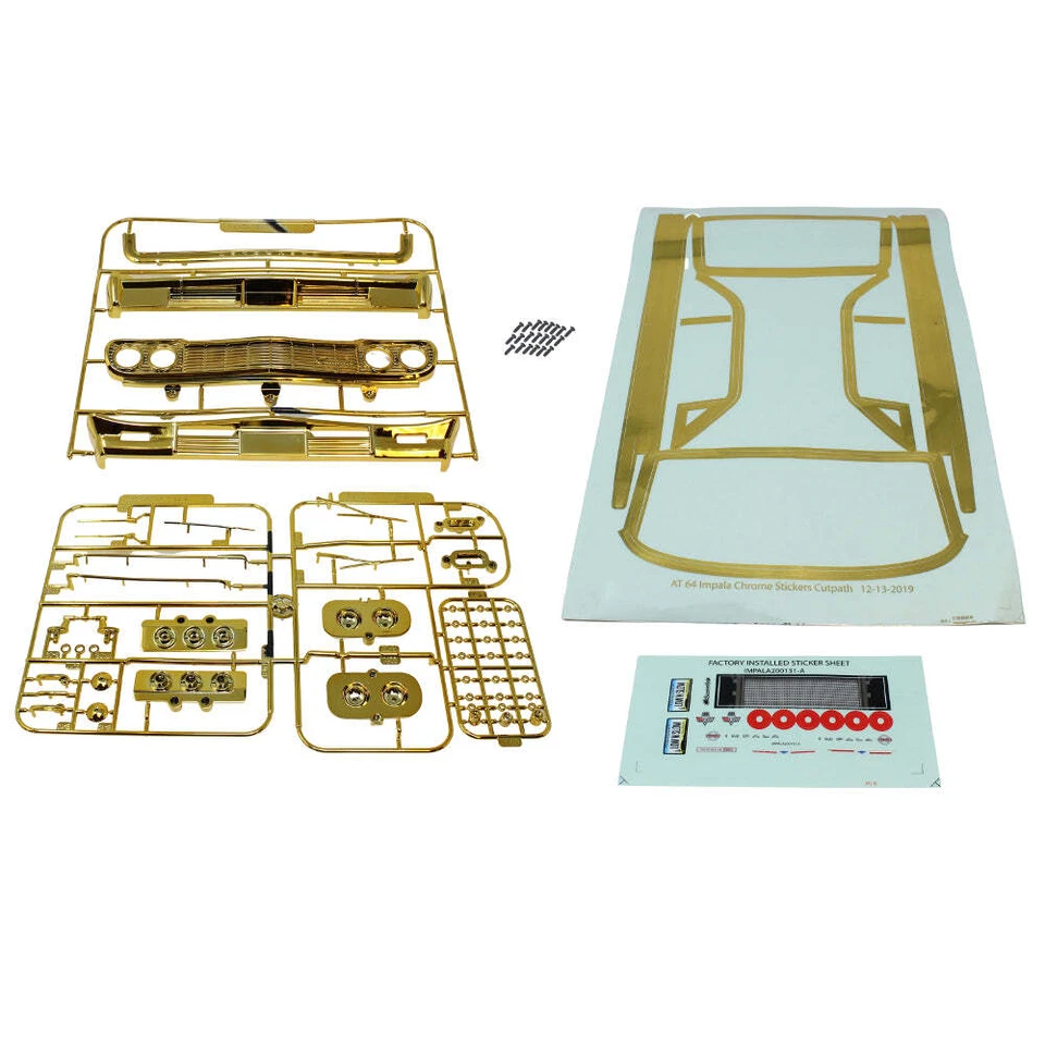 Redcat Racing 1964 Impala Gold Parts Set W/ Stickers set RER14428 - Image 1 of 1