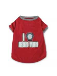 Petco Marvel “I Love Iron Man” Tee Shirt For Dogs Sz Large L (17-19”) NEW NWT - Picture 1 of 5