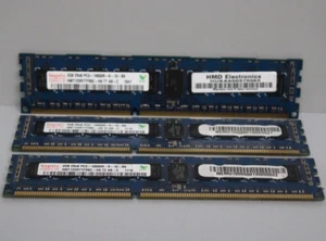 3 Stück Hynix 2GB 2Rx8 DDR3 1333MHz PC3-10600R DIMM 240-pin - HMT125R7TFR8C-H9 - Bild 1 von 8