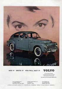 Pubblicità stampa a colori originale Volvo PV-544 "Vedi" 1959 - Foto 1 di 1