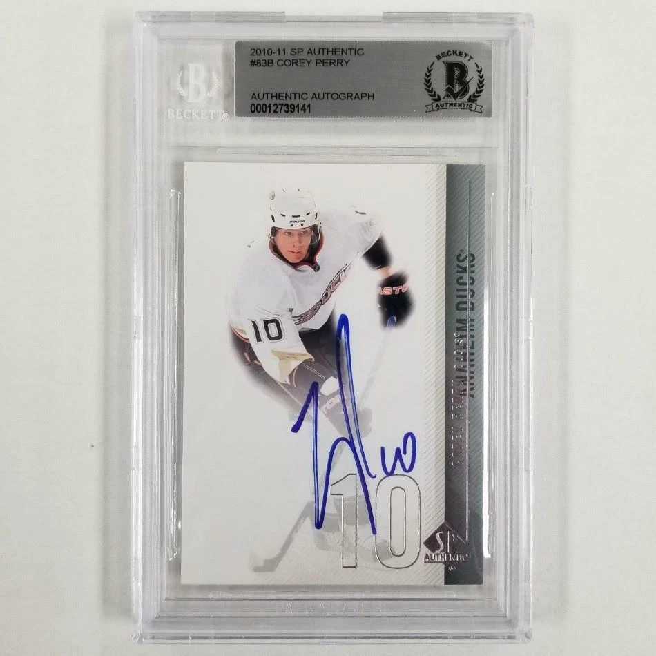 Corey Perry signed 2010-11 SP Authentic #83B Ducks Autograph ~ BAS BGS - Image 1 of 1