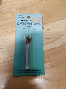 Archer Catalog Number 272-1099 12 Volt Mini Lamps 60 Milliamps One Red One... - Imagen 1 de 1