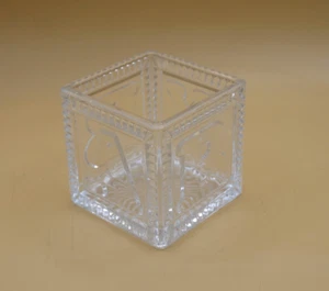 Teleflora BABY Blockvase Pflanzgefäß Klarglas 4" Kinderzimmer Deko Vorratsdose - Bild 1 von 5