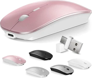 Bluetooth Wireless Mouse for Laptop mac MacBook ipad MacBook air MacBook pro - Picture 1 of 16