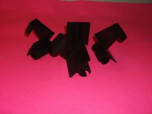 (4) ACCORDION HURRICANE SHUTTER HOLDBACK CLIPS FITS IN TRACK (HV)(BRONZE) - Picture 1 of 2