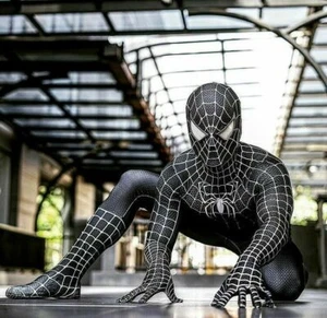 Black Venom Spider-man Cosplay Costume Spiderman Jumpsuit Zentai Suit Halloween - Picture 1 of 7
