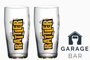 Set Of 2 Healeys Rattler Cider Glasses Pint 20oz Brand New - Picture 1 of 2