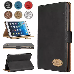 Alle Apple iPad Slim Designer Leder Flip Case Luxus Smart Cover Schlankes Design - Bild 1 von 79