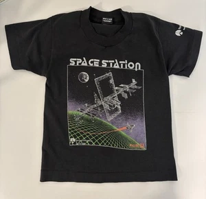Vintage Rockwell International Space Station T-Shirt Made in USA Child Size 6-8 - Picture 1 of 4