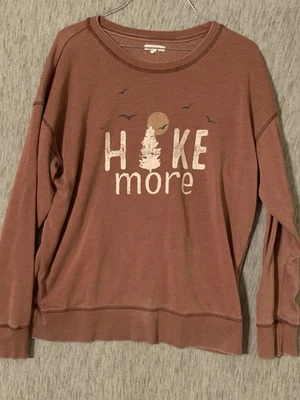 Sudadera Pullover Maurices Marrón Caminata Más Gráfica Preppy Mujer Talla Grande Foto 1 de 4