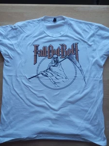 Fall Out Boy Official Shirt Slim Fit XL Neu ohne Etikett Punk Rock Reaper Weiß Heavy Metal - Bild 1 von 5