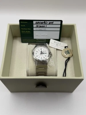 Ball Rail Roader White Dial Stainless Steel Wristwatch NM1019CWH Box & Papers - Image 1 of 4