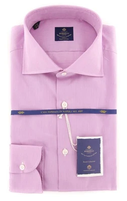 Camisa Luigi Borrelli roxa lavanda - 15.5/39 - (EV0653580ACHILLE) - Imagem 1 de 4