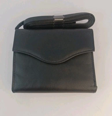 Buxton Wexford Collection Crossbody Black Leather Wallet/ Detachable Strap - Image 1 of 4