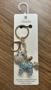 Schlüsselanhänger Taschenanhänger Natasha goldfarben Strass Einhorn - Bild 1 von 10