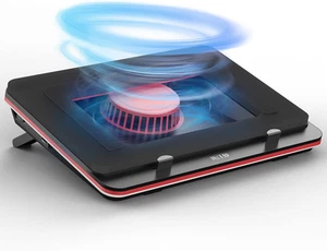Base d'enfriamiento puissante pour ordinateur portable avec turbo-ventilateur (500 - Photo 1/12