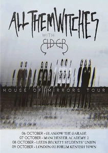 ALL THEM WITCHES House Of Mirrors 2025 UK Tour Poster - Wall Decor - Picture 1 of 5