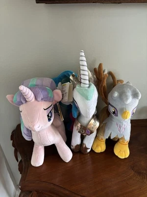 Lote de juguetes de peluche my little pony olyfactory starlight glimmer celestia gilda griffon Foto 1 de 3