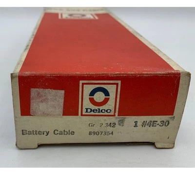 Delco Packard 原始设备制造商电池线 #4E30 GM 8907354 NOS — 第 1/4 张图片