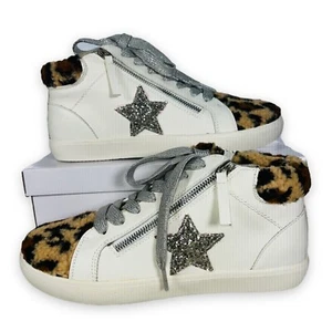 Unionbay Emma High-Top Sneaker White / Leopard Sherpa Women's 10 - Picture 1 of 12