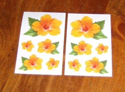MRS. GROSSMAN'S Mrs. Grossman Lot of Two Half Strips ~ Photoessence Orange Hibiscus