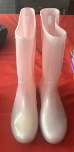 Girls Cat & Jack Sz 3 Pink Rain boots - Picture 1 of 8