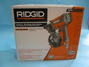 RIDGID 15 Degree 1-3/4 in Coil Roofing Nailer R175RNF Magnesium Housing - Picture 1 of 1
