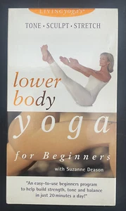VHS - Living Arts - Lower Body Yoga for Beginners with Suzanne Deason (1999) - Picture 1 of 3