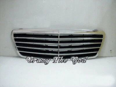 W210 2000-2002 Faceliftd GRILLE/GRILL 9MD CHROME/BLACK for Mercedes-Benz - image 1 of 2