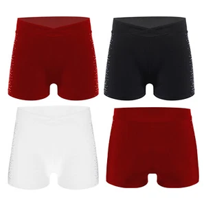 Kids Girls Bottom Underpants Shorts Training Pants Bike Performance Ballet - Picture 1 of 38