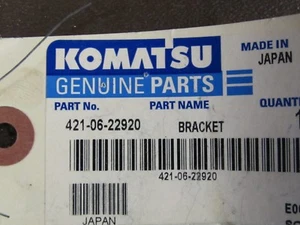 KOMATSU 421-06-22920 BRACKET LOT OF 2 - Picture 1 of 4