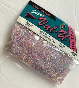 CRAFTS ETC! Super Pack of PASTEL SEED BEADS 4oz NEW Assorted Colors 10/8 - Picture 1 of 1