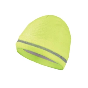 Gorra tejida amarilla de alta visibilidad Occunomix con revestimiento de poliéster talla única se adapta a la mayoría - Imagen 1 de 1