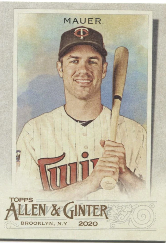JOE MAUER 2020 Topps Allen & Ginter BASE CARD - MINNESOTA TWINS - #20 - Image 1 of 1