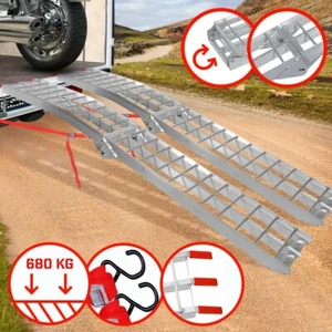Jago® Auffahrrampe ALU 340 kg Klappbar Auffahrschiene Anhängerrampe Verladeschie - Photo 1/34