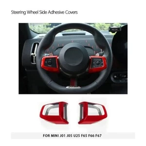 For Mini Cooper U25 J01 J05 F65- F67 24-25 Steering Wheel Button Panel Cover Red - Picture 1 of 3
