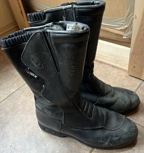 SIDI GT SYMPATEX MOTORCYCLE RACING BOOTS HOOK LOOP Size 11 Made in Italy - Picture 1 of 14