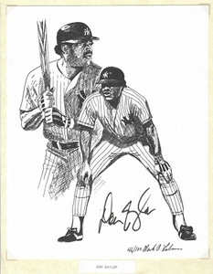 Don Baylor New York Yankees Signed 8x10 LE Lithograph Photo 46/100 - Picture 1 of 1