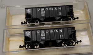 Lot of 2 Model Power N Scale Virginian 2 bay Hopper 9502 - Picture 1 of 9