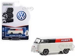 1969 VOLKSWAGEN TYPE 2 PANEL VAN WHITE HURST 1/64 DIECAST BY GREENLIGHT 36080 E - Picture 1 of 1