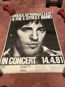 BRUCE SPRINGSTEEN - mega rare original Frankfurt 1981 "The River" concert poster - Picture 1 of 4