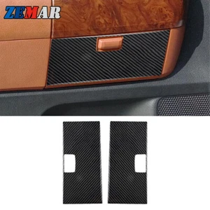 Caja de almacenamiento de fibra de carbono para puerta delantera panel pegatina moldura para Toyota Tundra 2007-13 - Imagen 1 de 15