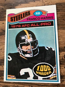 1977 TOPPS FOOTBALL FRANCO HARRIS 1976 AFC ALL-PRO - Picture 1 of 2