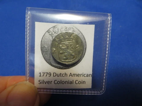 1779   Silver Early American Colonial Coin Before US Minted Coins FREE SHIPPING Cover