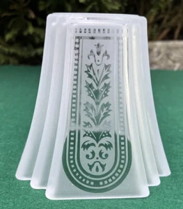 ART DECO ETCHED OPAQUE GLASS REPLACEMENT LIGHTSHADE - Picture 1 of 6