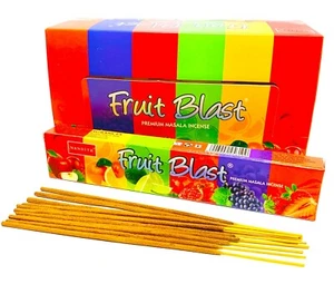 Palos de incienso Fruit Blast Masala Nandita ecológicos enrollados a mano 15 g x 12 paquete - Imagen 1 de 3