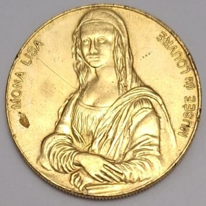 MEDAL FRANCE MONA LISA MUSEE DE LOUVRE REUNION DES MUSEES NATIONAUX GRAND PALAIS - Picture 1 of 5