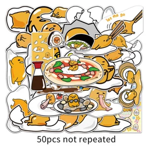 50Pcs/Set Cartoon Anime Gudetama Graffiti Stickers Waterproof Phone Toy Sticker - Picture 1 of 6